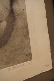 "D.Demarco" Signed Etching Yellow, Artist Proof