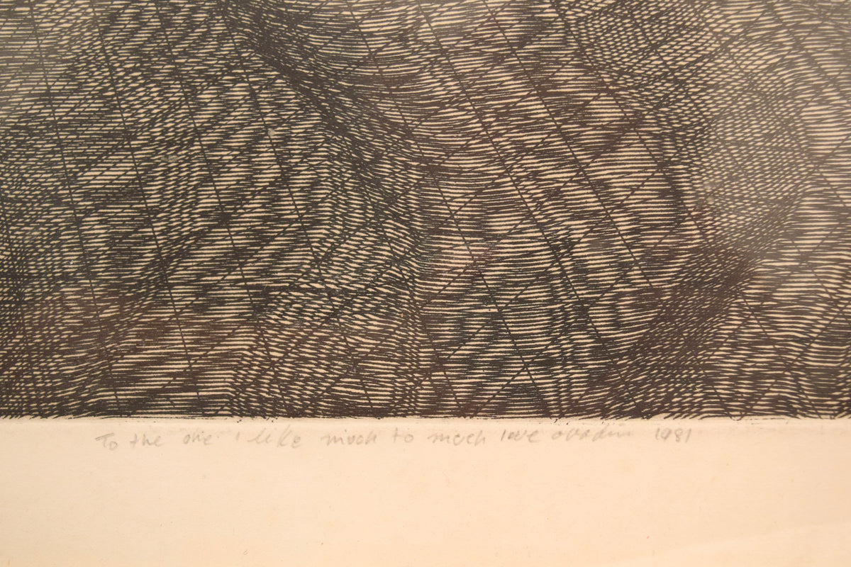 "To the One I Like Much too Much"- signed, 1981, Arist Proof