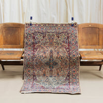 Wool Throw Rug 4'8" x 2'11"