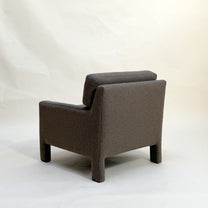 Parsons style armchair on a white background