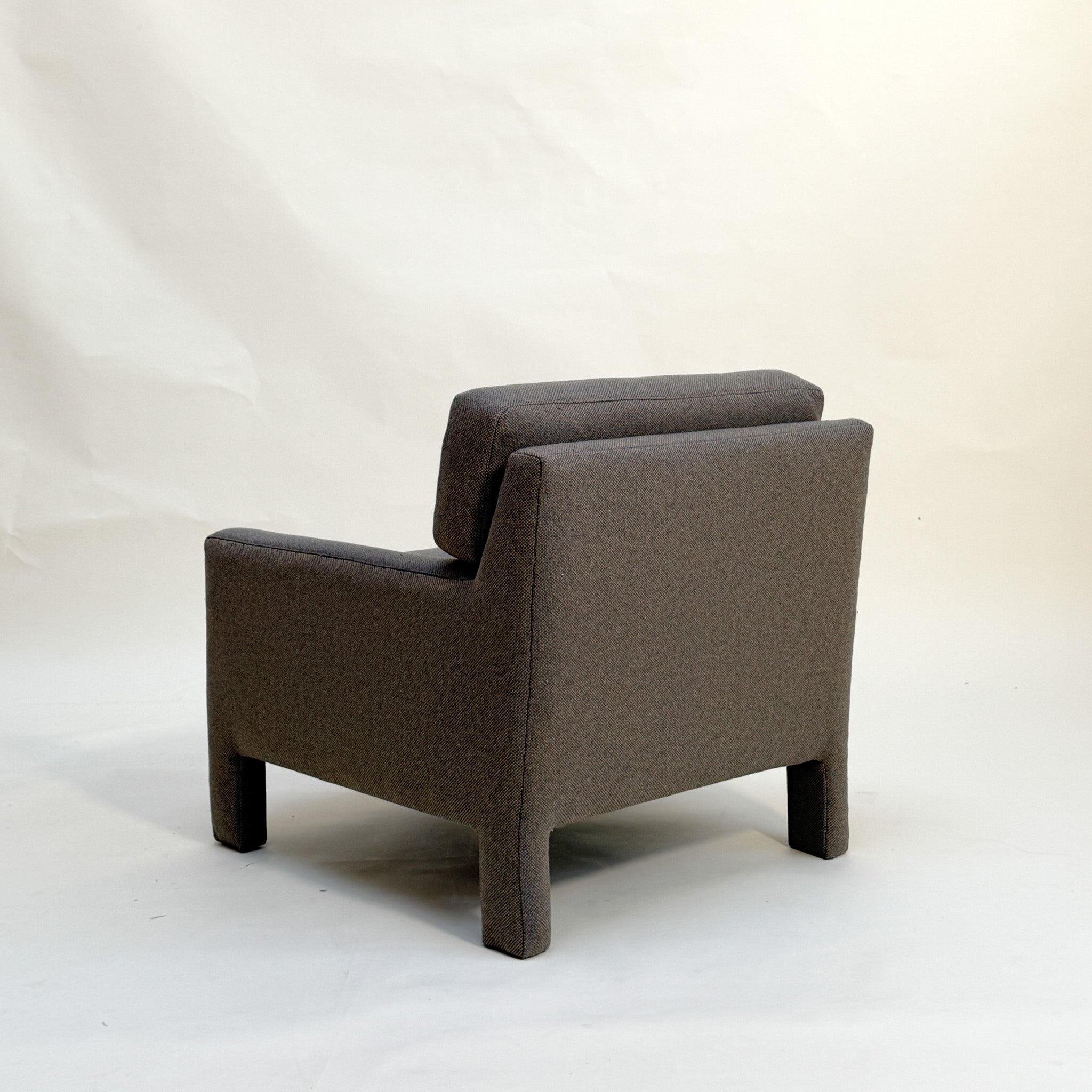 Parsons style armchair on a white background