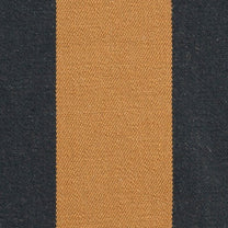 Textured fabric with a vertical yellow brown stripe on a dark blue background