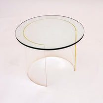 Round glass table